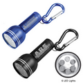 6 LED Mini G Aluminum Keychain Keylight (Overseas)